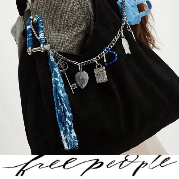 Free People Bobbi Suede Slouchy Tote Bag❤️ NWOT - Picture 4 of 11